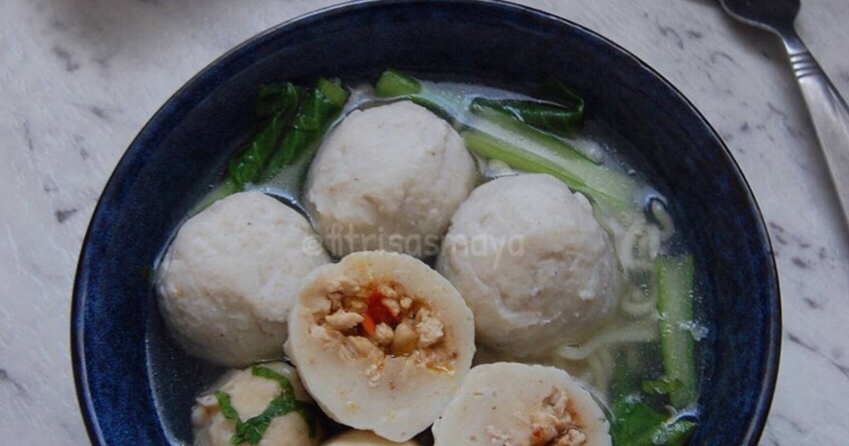 Resep Bakso Isi Ayam Cincang Pedas Oleh Fitri Sasmaya Cookpad