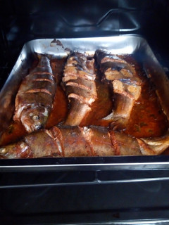 Una foto de Truchas al horno