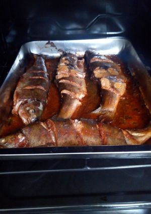 Una foto de Truchas al horno