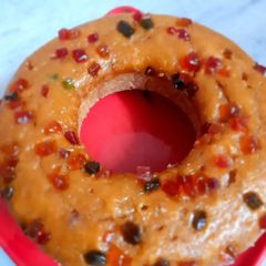 A picture of Wheat jaggery bundt cake.