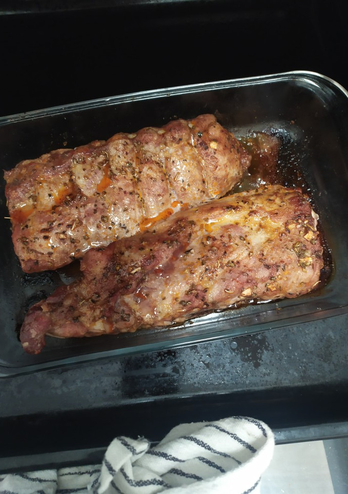 Una foto de Churrasco de costillas al horno