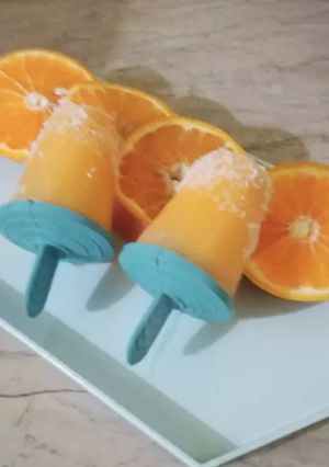 A picture of Orange Ice lolly.