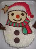 Tarta hombre de nieve