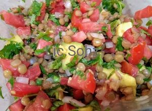 Una foto de Ceviche de lentejas