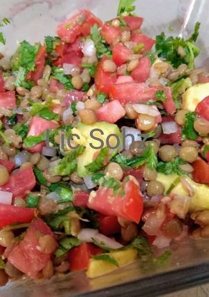 Una foto de Ceviche de lentejas