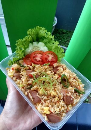 Foto resep Bekal Suami; Nasgor Sosis