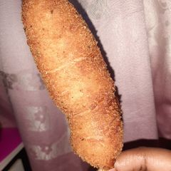 A picture of Korean Cheese Corn Dog.