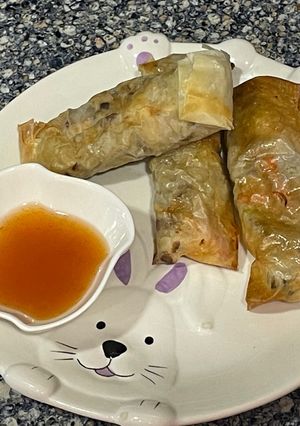 Una foto de Rollitos de primavera