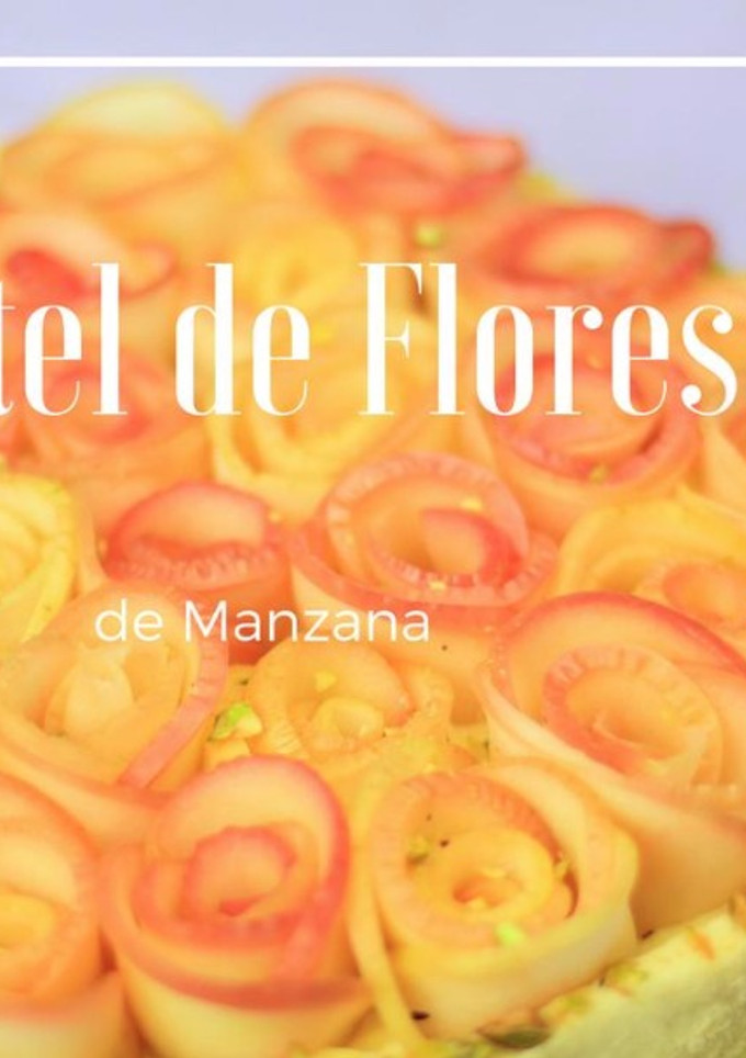 Una foto de Pastel de Flores de Manzana