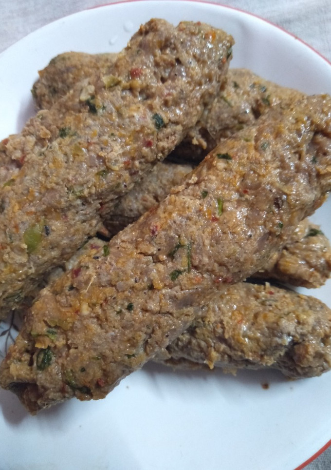 A picture of Mutton seekh.