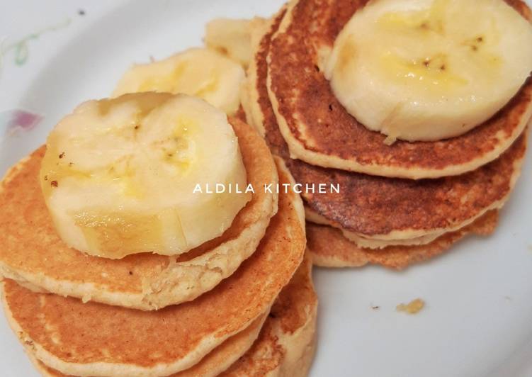 makanan Pancake Oatmeal Pisang Anti Gagal