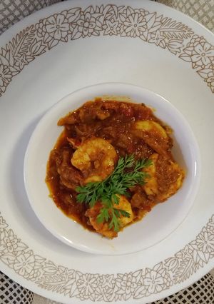A picture of Prawns masala.