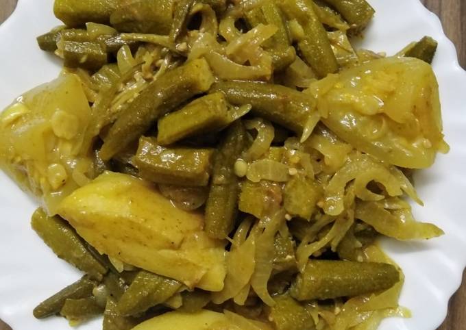 Bhindi ki sabzi Recipe by Fatima Mehmood Mughal - Cookpad