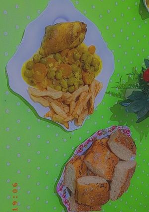 صورة لوصفة فخذ دجاج محشي بالسلق والجبن 😊😋🍗