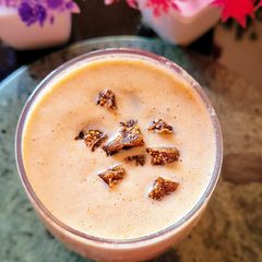 A picture of Dry Figs,Almonds & Cashew Nut Milk shake.