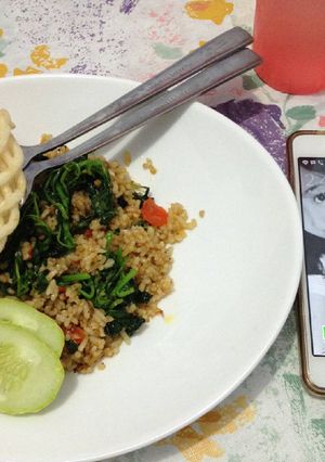 Foto resep Nasi Goreng Bayam