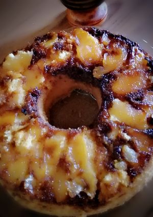 Una foto de Torta invertida de manzana.. 🍎