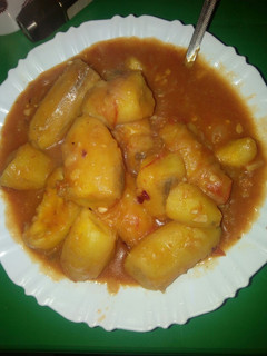 A picture of Matoke fry.