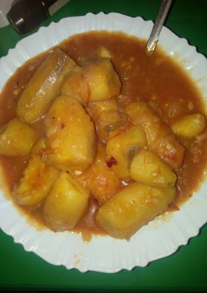 A picture of Matoke fry.