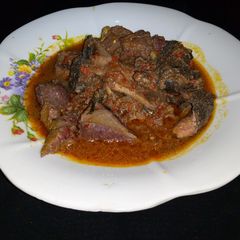 A picture of Offal pepper soup.