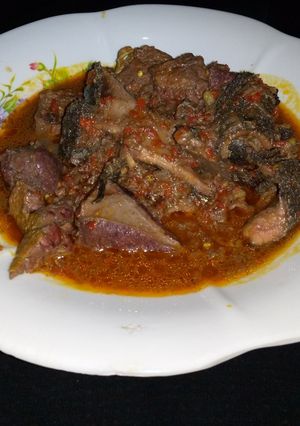A picture of Offal pepper soup.