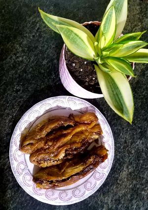 عکسی از دستور بادمجان شکم پر🍆😍