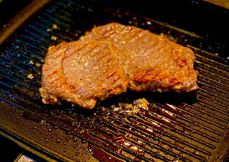 Sirloin Steak murah meriah dengan mushroom souce ala-ala
