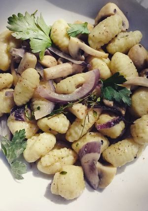 Una foto de Ñoquis de mandioca y de verano