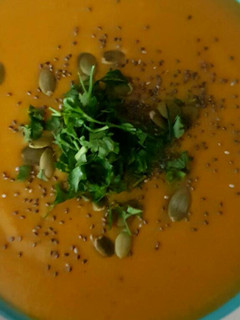 Una foto de Crema de zapallo (calabaza)