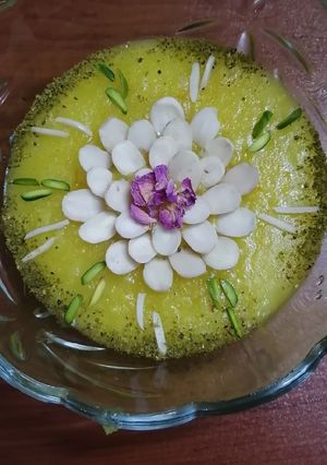 عکسی از دستور شله زرد در ماکروویو