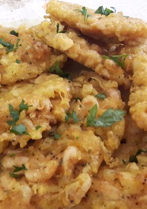 Una foto de Tortitas de camarón