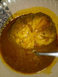 A picture of Tuwon semo and dried okro soup.