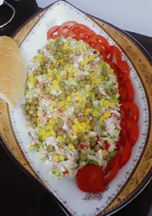 عکسی از دستور سالاد مرغ