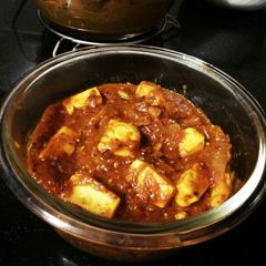 A picture of Achari Paneer.