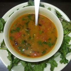 A picture of Dhaba style dal.