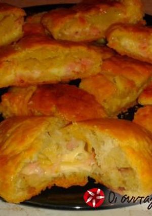 Φωτογραφία της συνταγής Αφράτα ρολάκια με κίτρινα τυριά και παριζάκι