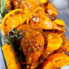A picture of Marisa's Citrus Christmas Chicken.