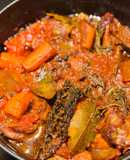 Đùi Cừu Rút Xương Hầm Nồi Gang 7 Giờ