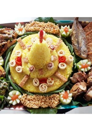 Foto resep Nasi Kuning /Tumpeng sederhana (mejicom)