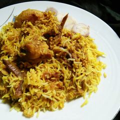 Hyderabadi Mutton Biryani A picture of Hyderabadi Mutton Biryani.