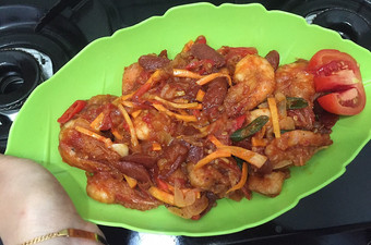 Cara Membuat Udang Asam Manis Irit Anti Gagal