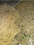 Fideos con crema y atún