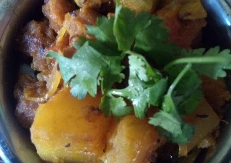 Recipe of Award-winning Potato pumpkin lentil  curry