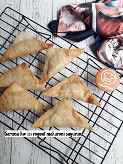 Foto resep Samosa kw isi rogout makaroni sayuran