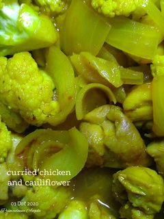 A picture of Curried Chicken and Cauliflower.