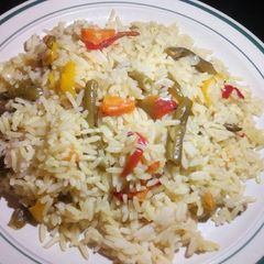 Rice with vegetables A picture of Rice with vegetables.