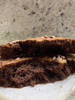 Una foto de Brownie con ColaCao