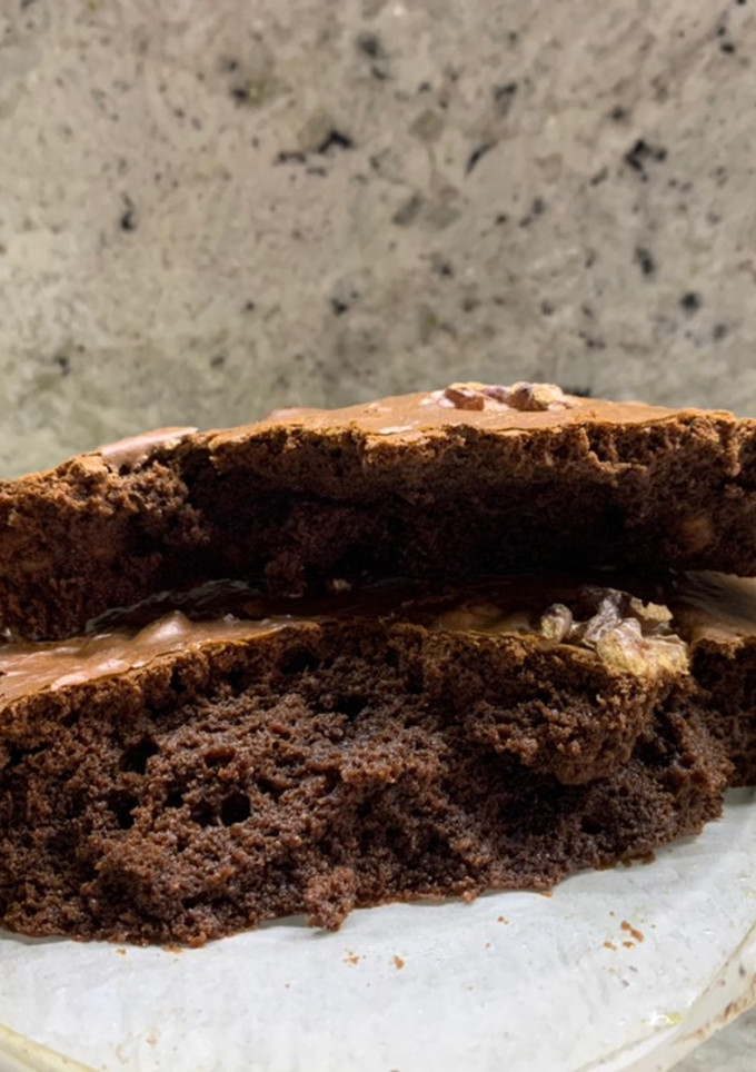 Una foto de Brownie con ColaCao