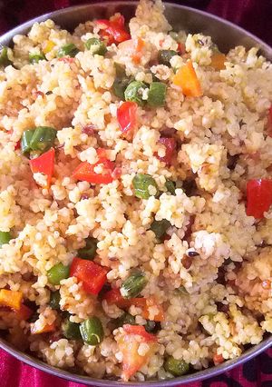 A picture of Veg Millet upma.