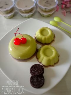 Foto resep Puding alpukat oreo